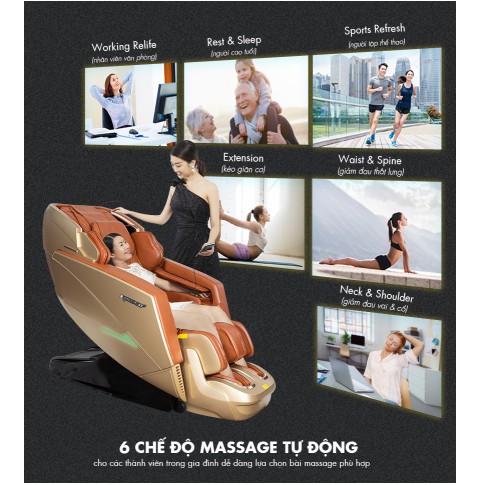 GHẾ MASSAGE KINGSPORT G22