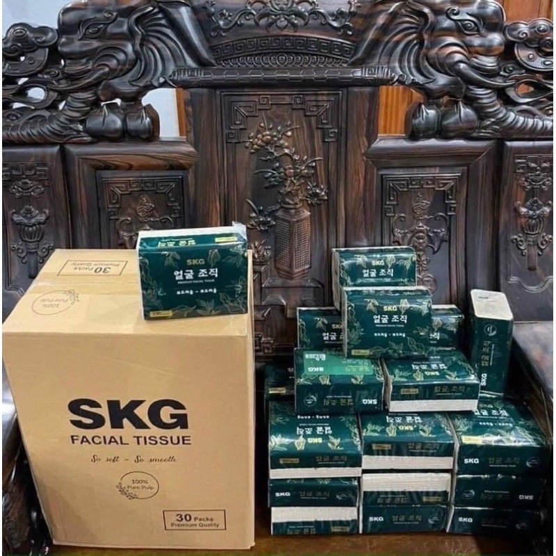 [Bao Giá Toàn Quốc] Thùng 30 Gói Khăn Giấy Cao Cấp Hàn Quốc SKG ,Siêu mềm mịn ,Siêu Dai , hàng loại 1