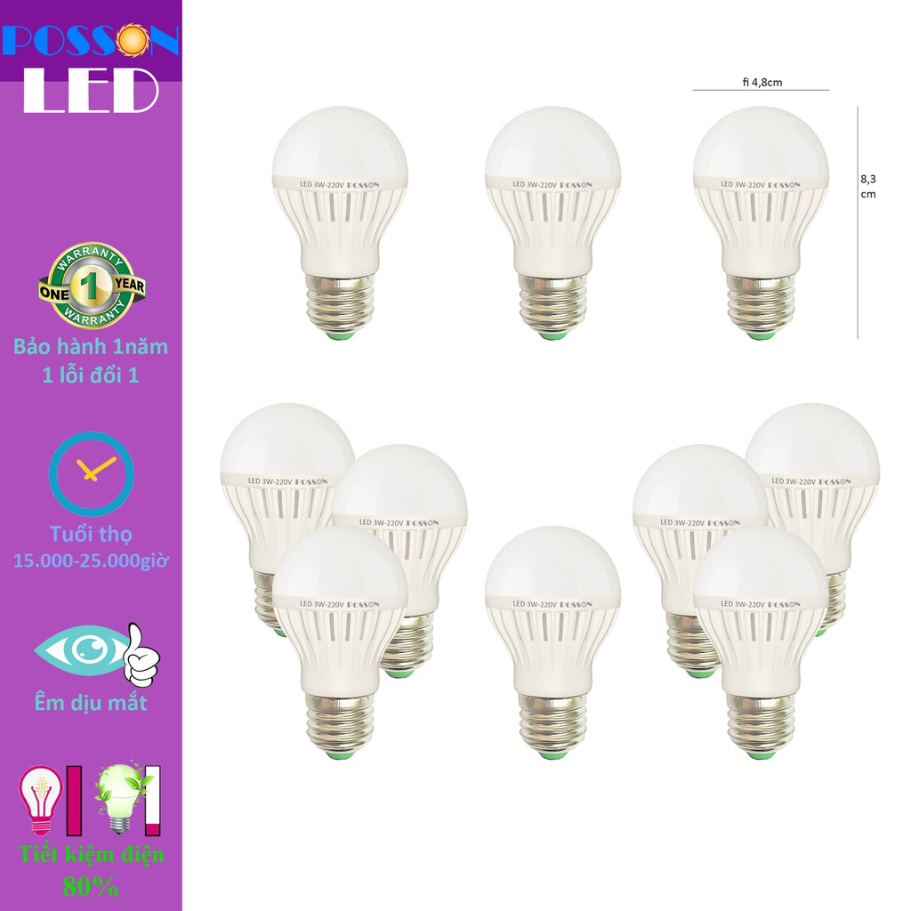 Đèn LED 3W POSSON LB-E3