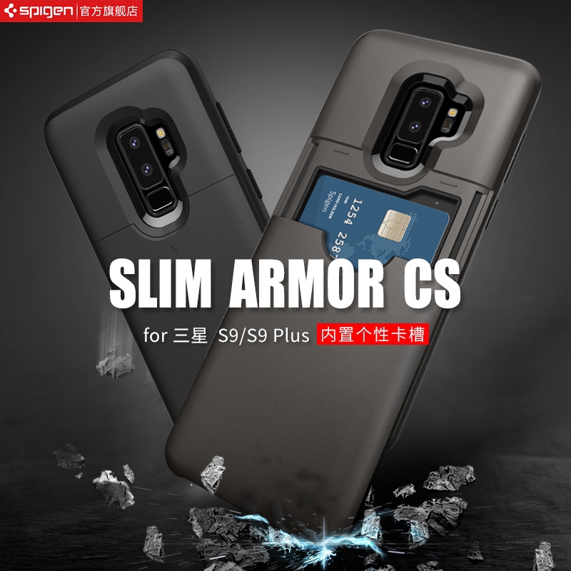 Ốp điện thoại hai lớp thiết kế ví đựng thẻ và giá đỡ cho Samsung Note 10 S8 S9 Plus Note 9 8