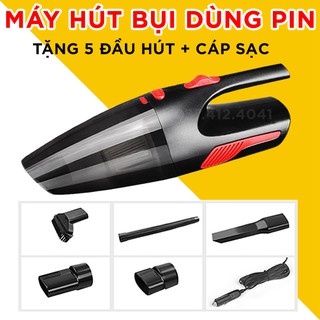 MÁY HÚT BỤI MINI AIKESI - TẶNG KÈM 5 ĐẦU HÚT - MÁY HÚT BỤI GIA ĐÌNH, Ô TÔ - Máy hút bụi cầm tay đa năng - LOẠI CAO CẤP