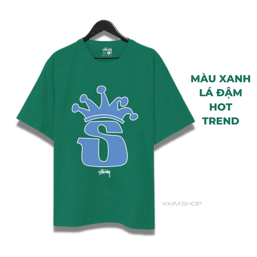 Áo Thun Tay Lỡ STUSSY, áo phông unisex Form rộng oversize, chất liệu Cotton. KKIMShop