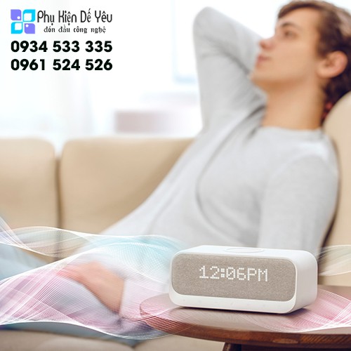 Đồng hồ báo thức tích hợp sạc và loa không dây - Anker Wakey