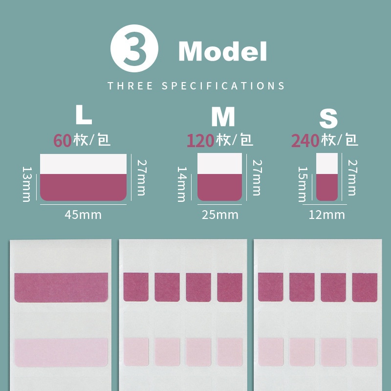 Nhãn Dán Đánh Dấu Trang Sách Màu Sắc Macaron Xinh Xắn