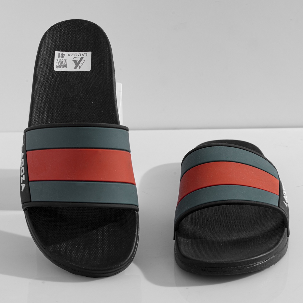 Dép nam quai ngang đẹp thời trang đi trong nhà đế cao kiểu dáng bánh mì cao cấp D2X