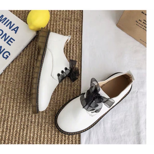 (Hàng Order) Giày bốt da lì cổ thấp | BigBuy360 - bigbuy360.vn