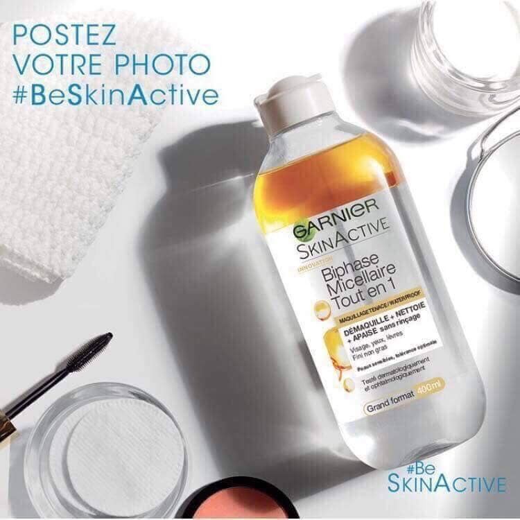 Nước tẩy trang garnier pháp 400ml, 125ml dầu vàng nắp trắng | BigBuy360 - bigbuy360.vn