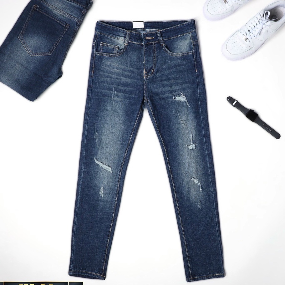 Quần jean nam co giãn 4 chiều, quần bò dáng ôm chất vải cao cấp CAROLLSTORE MS04