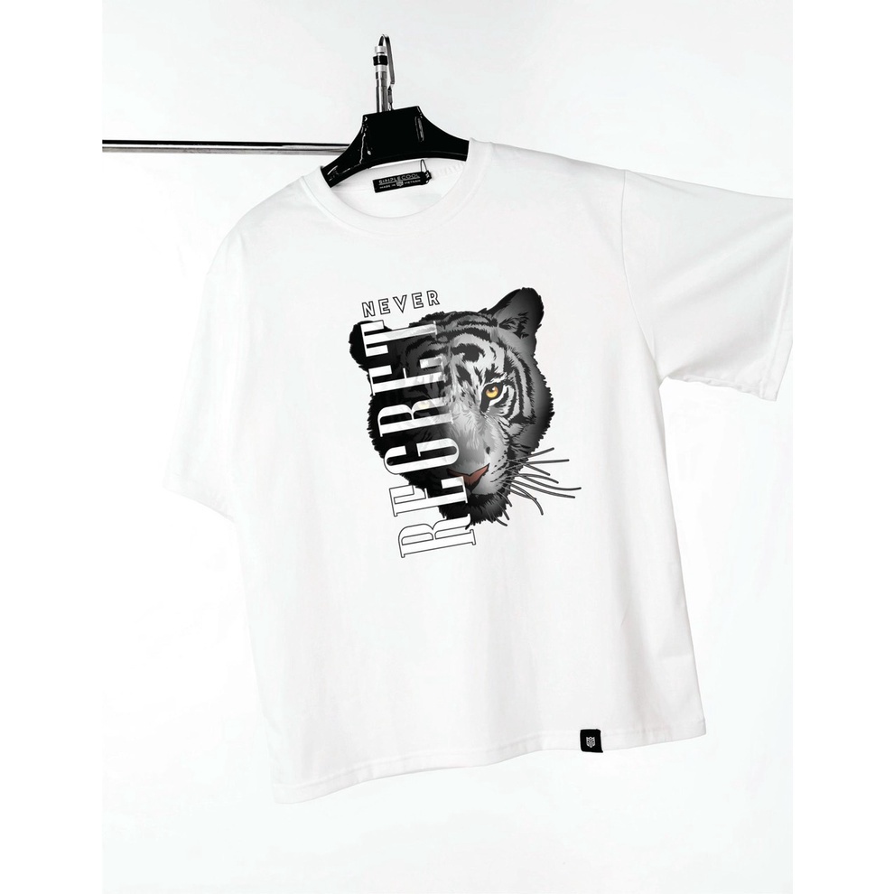 Áo Thun Nam Hình Vẽ Cọp 3D sắc nét cotton mềm mịn - Market King