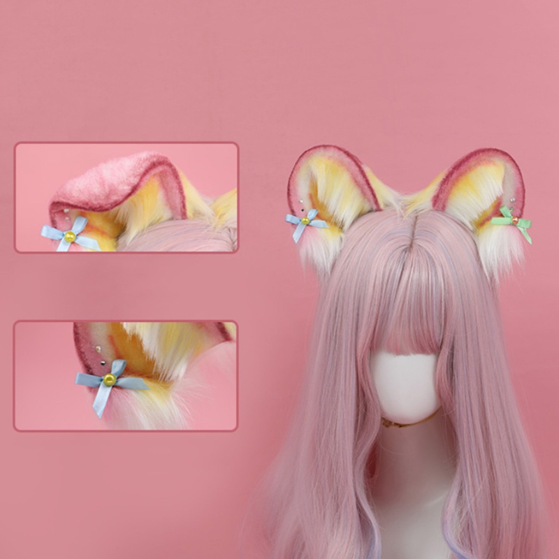 Băng Đô Tai Mèo Lông Xù Đáng Yêu Dành Cho Bé Chụp Ảnh