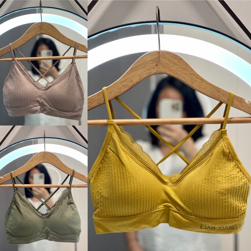 ÁO BRA THUN GÂN VIỀN REN 💝 FREESHIP + QUÀ TẶNG KÈM 💝 HÀNG CAO CẤP - GIÁ ƯU ĐÃI MÙA DỊCH - KHÔNG ƯNG HOÀN TIỀN 100%