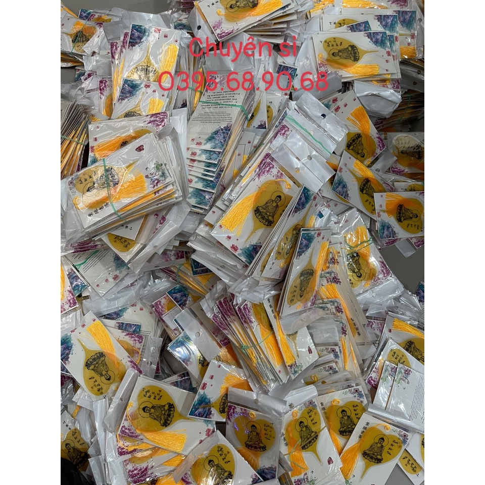 Sỉ Combo 100 Lá Bồ Đề Tâm Phật, Thủ Công In Hình Phật Tổ