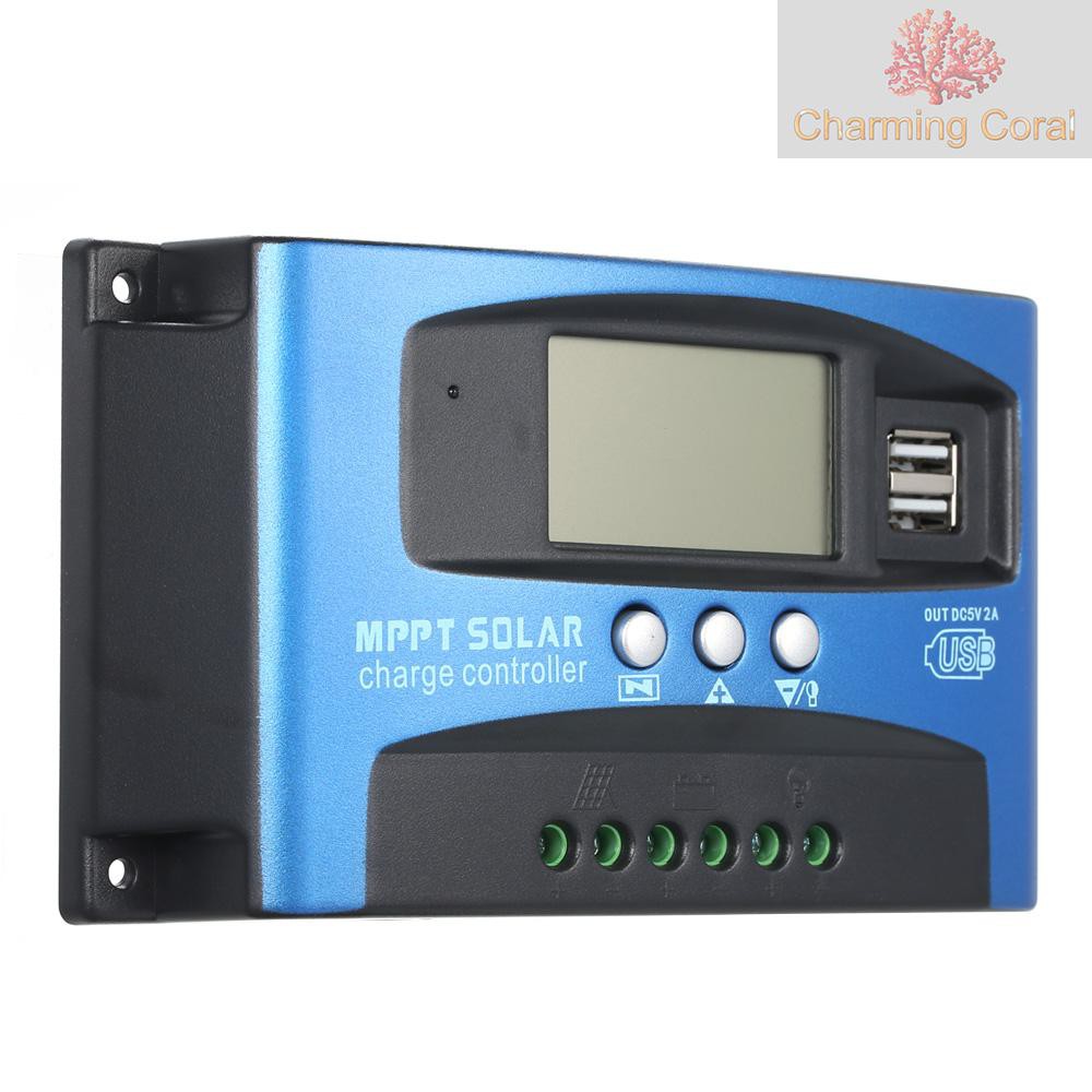 Điều Khiển Sạc Năng Lượng Mặt Trời 100a Mppt Thiết Kế Màn Hình Lcd