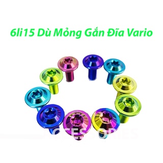 ỐC 6li15 TITAN GR5 Dù Mỏng Gắn Dàn Áo,Ốp Pô/Đĩa Vario150/AB2020/2021/Vision2021-PKPH