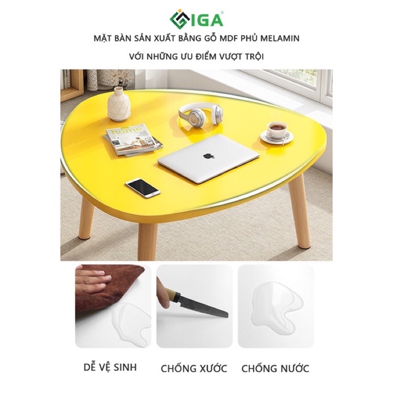 Bàn trà ngồi bệt thương hiệu IGA GP74 và GP77 , bàn Sofa cafe chân gỗ