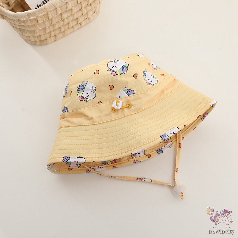 Nón Bucket Hai Mặt Chống Nắng Phong Cách Hàn Quốc Dễ Điều Chỉnh Thời Trang Mùa Hè Cho Bé