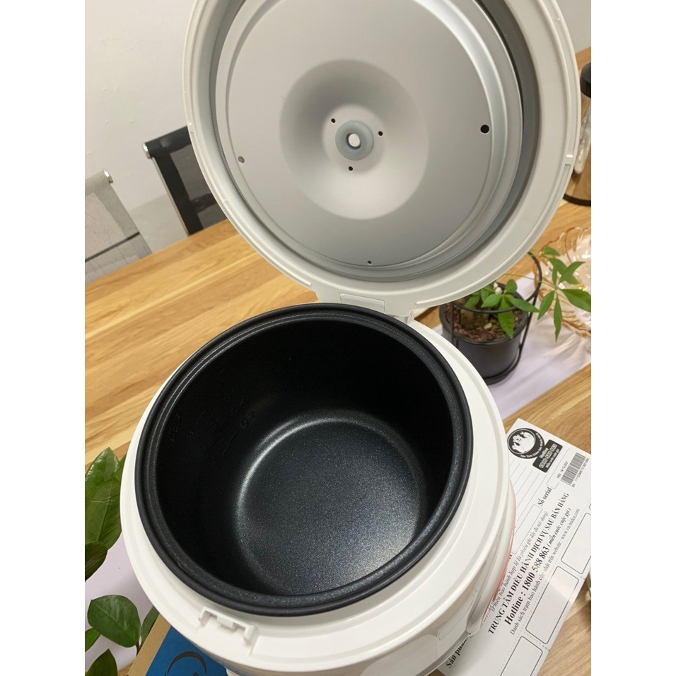 Nồi Cơm Điện Midea MR-CM06SA 0.6L, Nồi Cơm Điện Mini màu Trắng Hồng, Chống Dính Tốt, BH chính hãng 12 Tháng