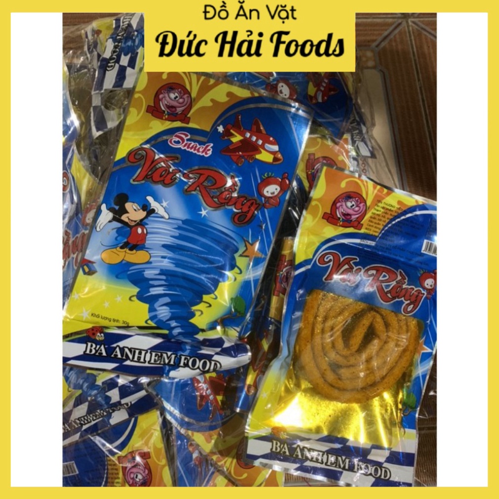 Snack Cay Vòi Rồng Set 10 Gói Hương Vị Cay Dai Ngon Đậm Đà Tuổi Thơ Cổng Trường Sỉ Đồ Ăn Vặt Trẻ Em Hà Nội ĐỨC HẢI FOODS
