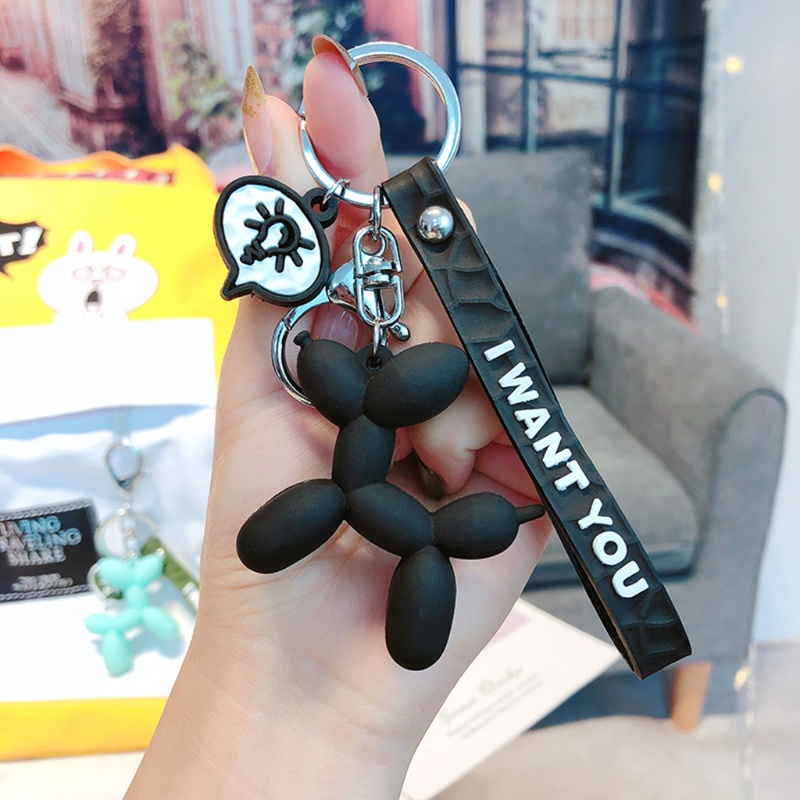 Móc Khóa Hình Chú Chó Bong Bóng Dễ Thương