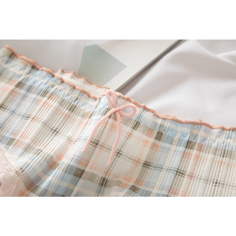Quần Lót Nữ Cotton Hoạ Tiết Caro Hoa Quả Xinh Xắn Dễ Thương Chíp Nữ Cotton Cao Cấp Mainia Shop