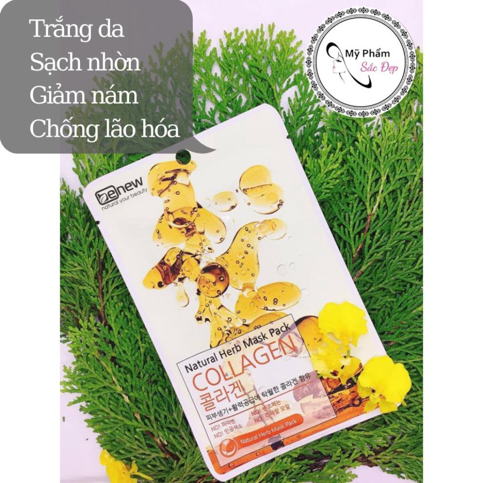 Mặt nạ 💖 Chính hãng 💖 6 vị Mặt nạ BENEW Natural Herb Mask Dưỡng ẩm trị mụn trắng da Hàn Quốc (22ml) | BigBuy360 - bigbuy360.vn