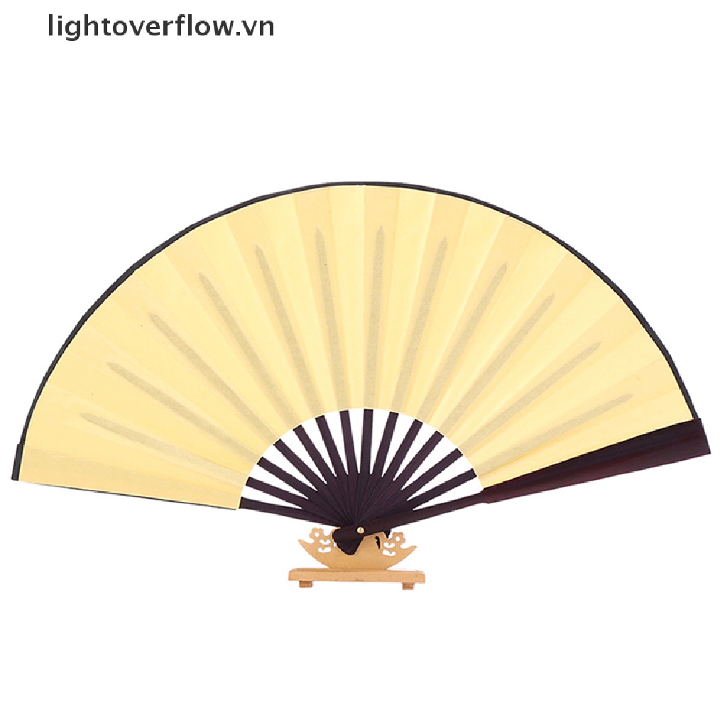 Quạt Xếp Cầm Tay Bằng Vải Lụa Trơn Trang Trí Tiệc Cưới Phong Cách Trung Hoa