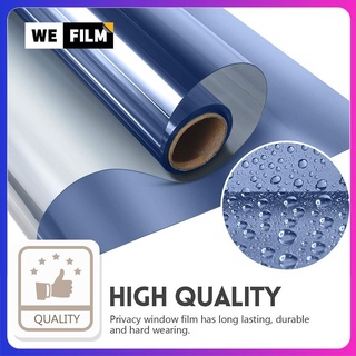 【Free Tools 】Blue Silver Privacy window film 30/40/50/60/70/80/90/100cm Glass Film One way Window Film window sticker
