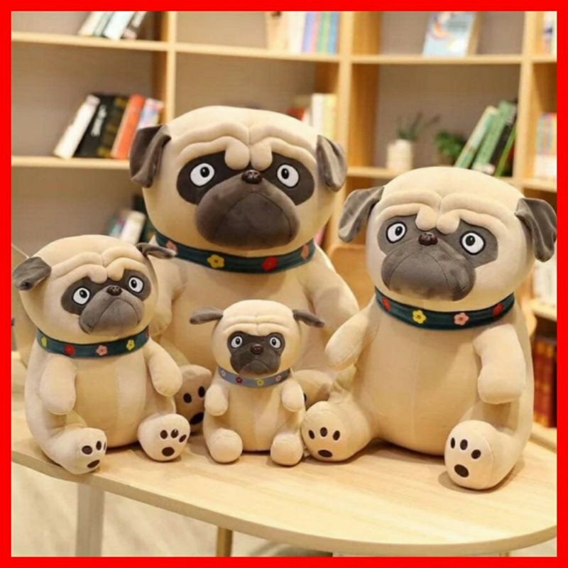 Chó bông mặt xệ Pug siêu hot, SIZE LỚN Gấu bồng ADA  chất nỉ nhung nhung cao cấp siêu mềm mịn dễ thương.