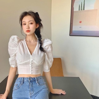 🌵 áo croptop tay kiểu 🌵