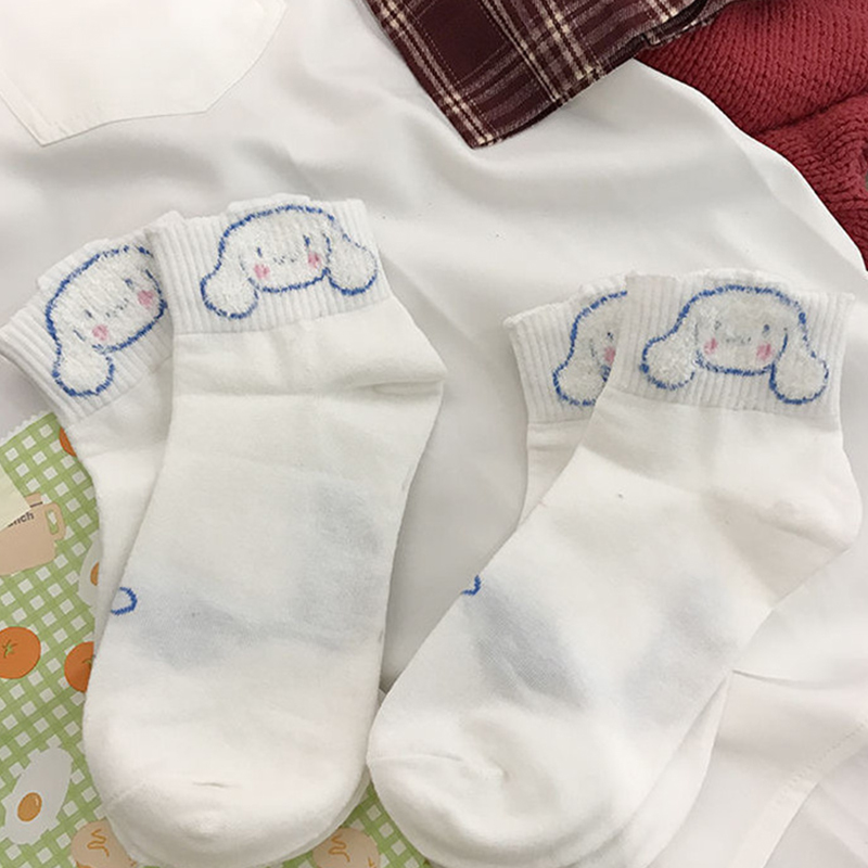 Tất Cotton Mềm Mại Hình Chú Chó Đáng Yêu Cho Nữ Kiểu Nhật Jp5