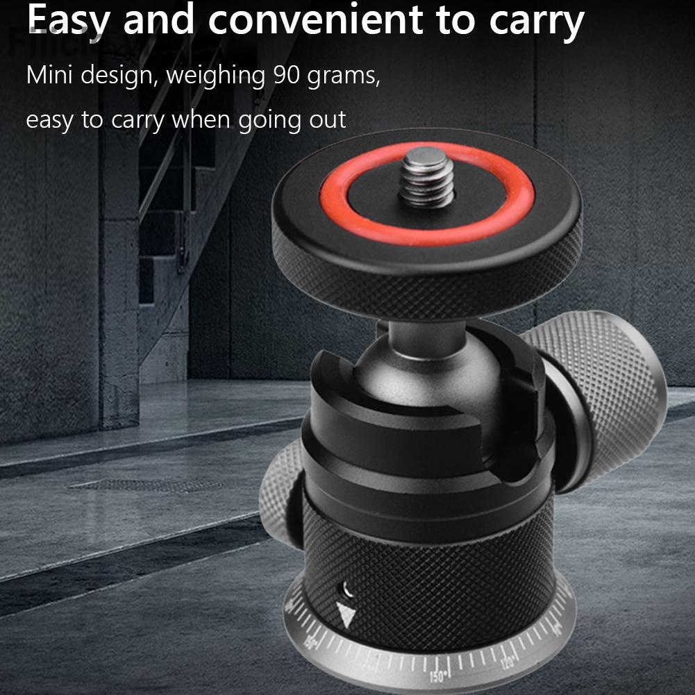 Giá đỡ đầu tròn bằng nhôm xoay 360 độ cho máy ảnh DSLR | BigBuy360 - bigbuy360.vn