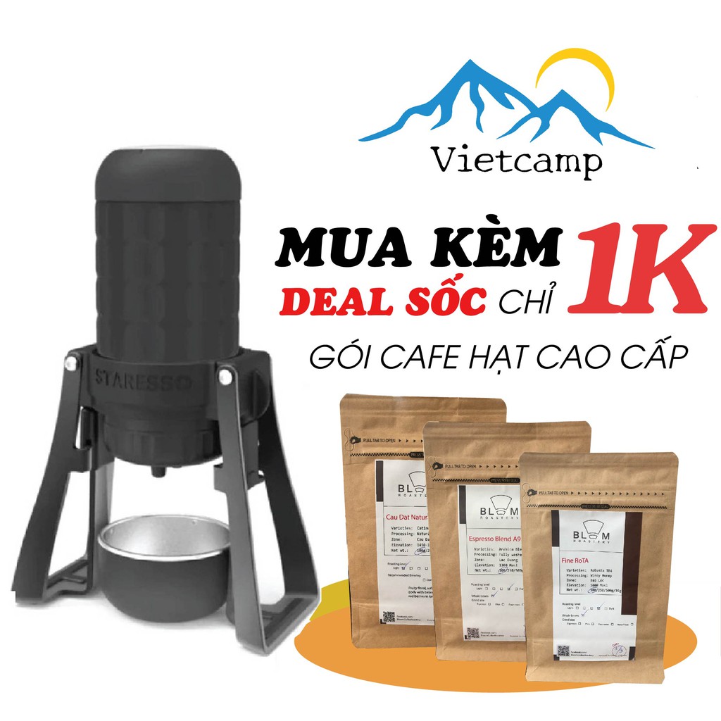 [BẢN 2021] Máy pha cafe cầm tay cao cấp STARESSO PRO (Mirage) - Bảo hành 1 năm