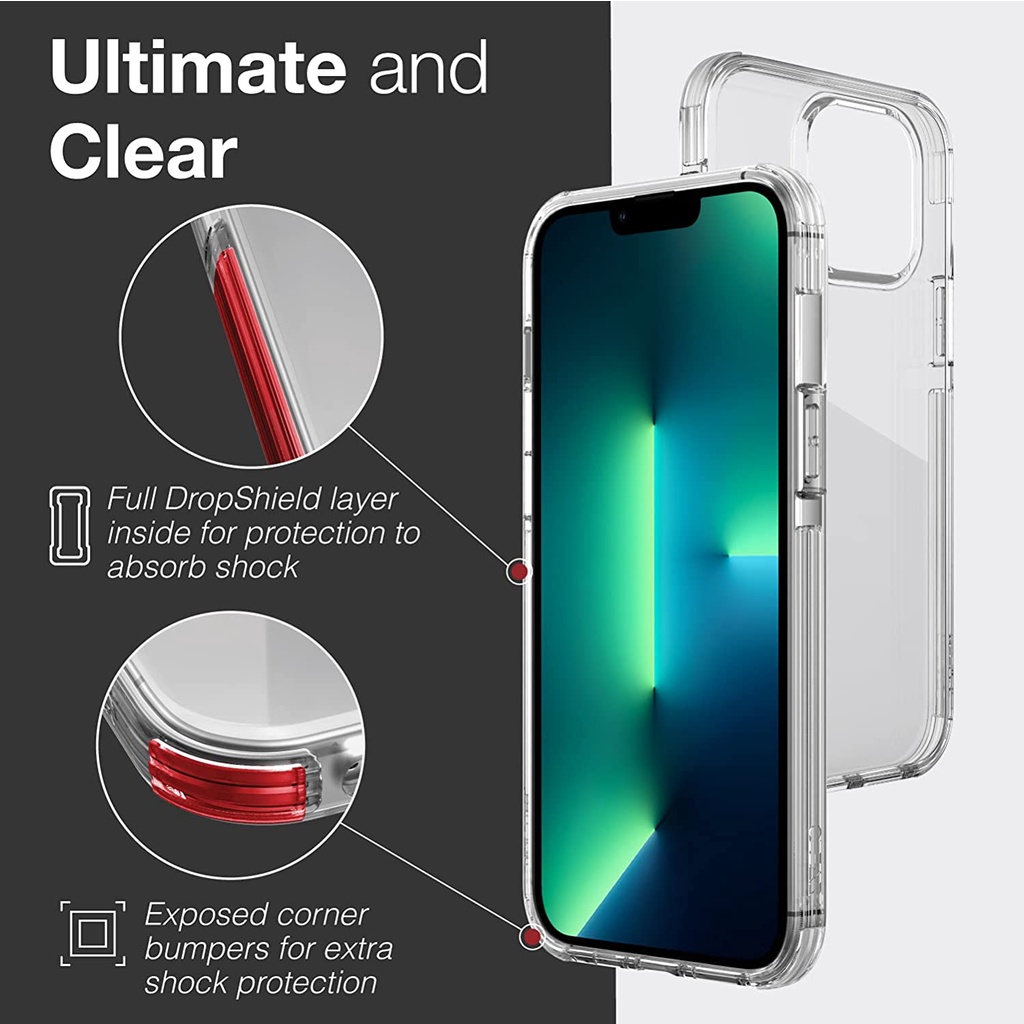 Ốp Lưng Raptic Clear Cho iPhone 13 Pro Max / 13 Pro / 13