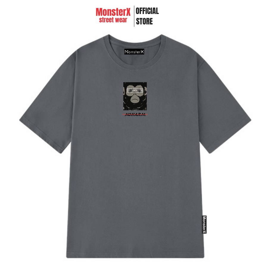 Áo thun unisex MONSTER X STREET See A Monster phông tay lỡ nam nữ form rộng Local Brand