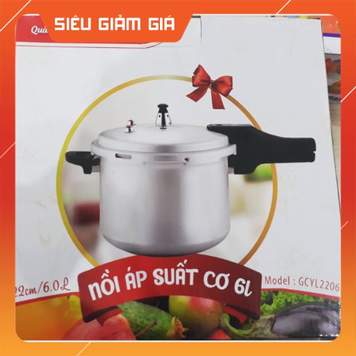 NỒI ÁP SUẤT CƠ 6 LÍT SIÊU CHẤT LƯỢNG HÀNG KM NUTIFOOD