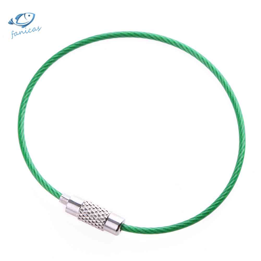 Set 7 Móc Khóa Dây Thừng Bằng Thép Không Gỉ EDC
