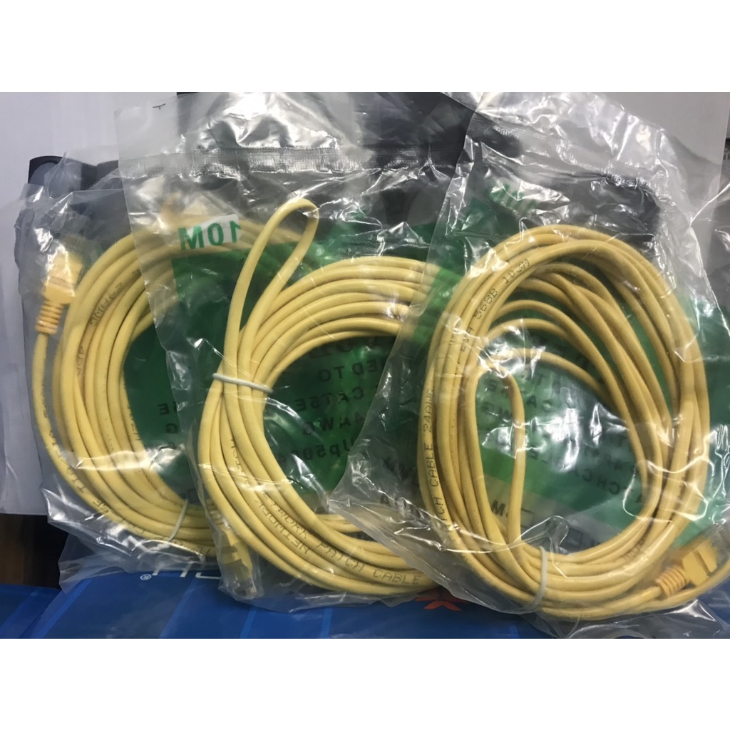 Dây cáp mạng CAT5E bấm sẵn 2 đầu dài đủ 5M mới 100%