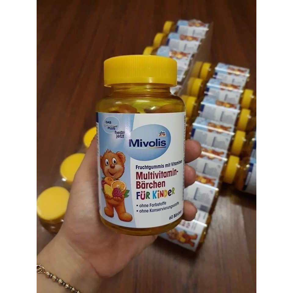 Kẹo gấu Das Gesunde Plus Multivitamin Barchen Fur Kinder 60 viên