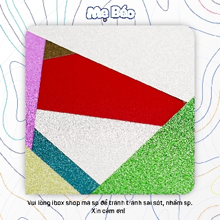 [Tập 10 tờ] Bìa Nhũ A4