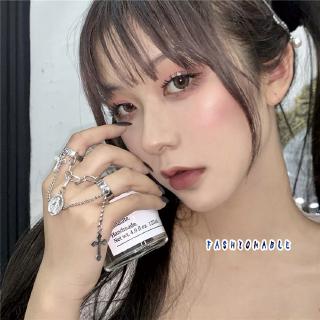  Nhẫn kép dạng hở phối dây mắt xích mặt hình thánh giá cho nam và nữ