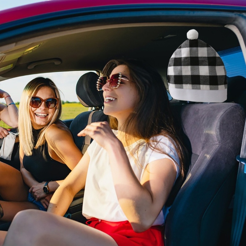 Vỏ Bọc Ghế Ngồi Xe Hơi Bằng Vải Bông Họa Tiết Giáng Sinh Dễ Thương