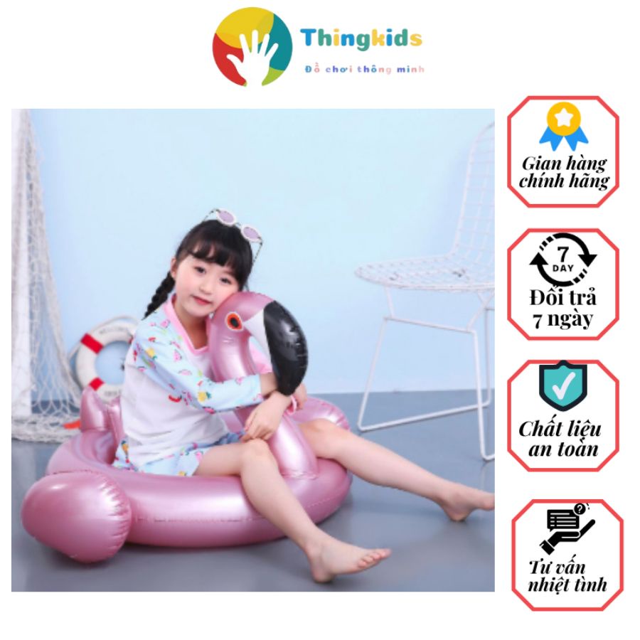 Phao bơi hình thú thiên nga trọng lượng tối đa 30kg - Thingkids