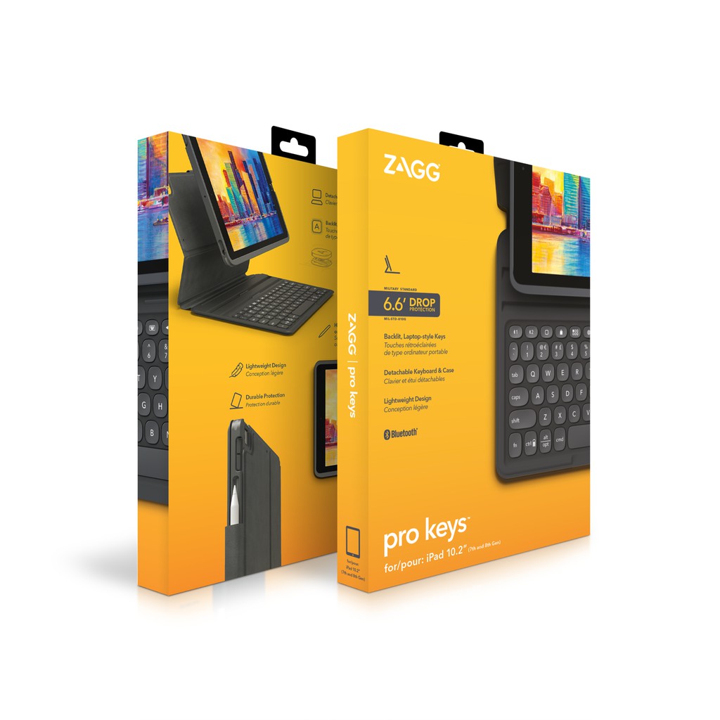 Ốp lưng kèm bàn phím ZAGG Pro Keys iPad 10.2 inch - 103407134