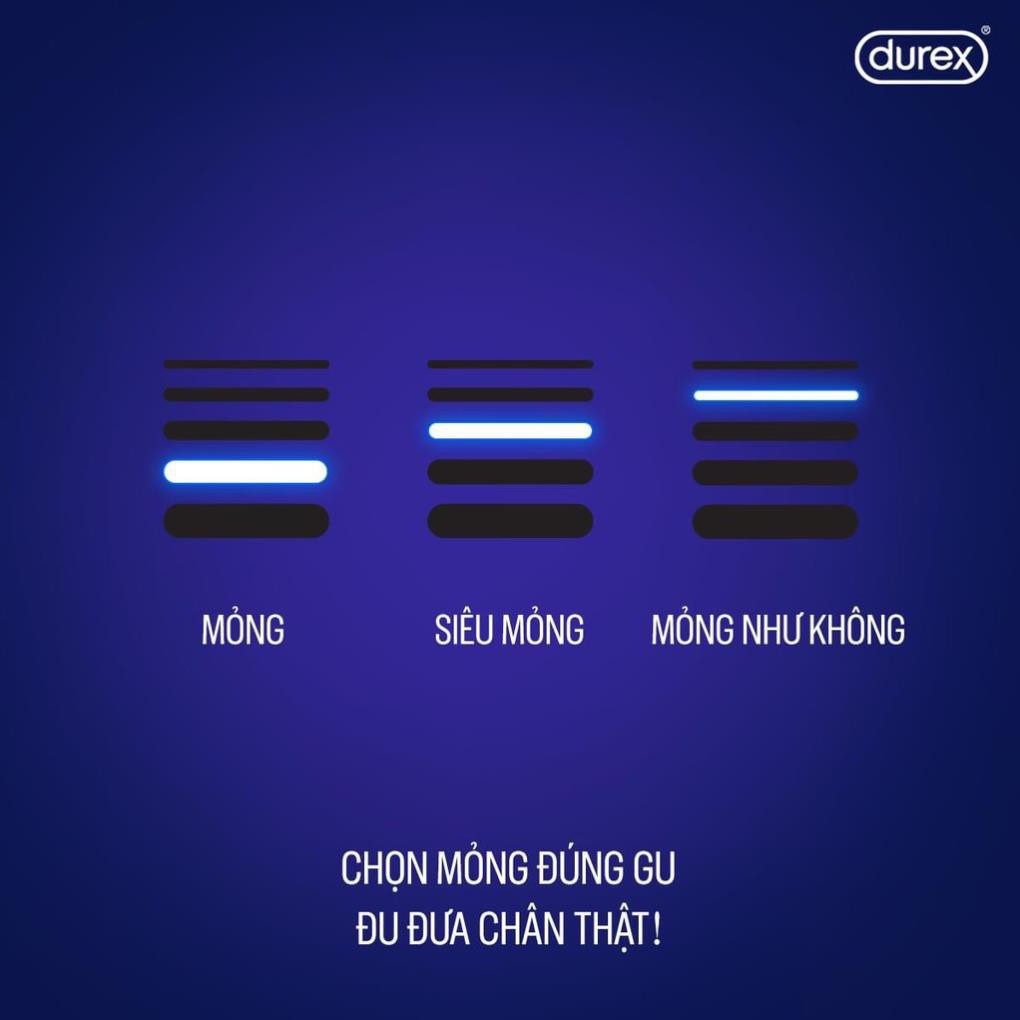 Bao cao su Durex Kingtex Thiết kế tính tế - Thấu hiểu đàn ông hộp 12 chiếc