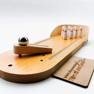 Bộ đồ chơi Bowling gỗ Bi sắt mini