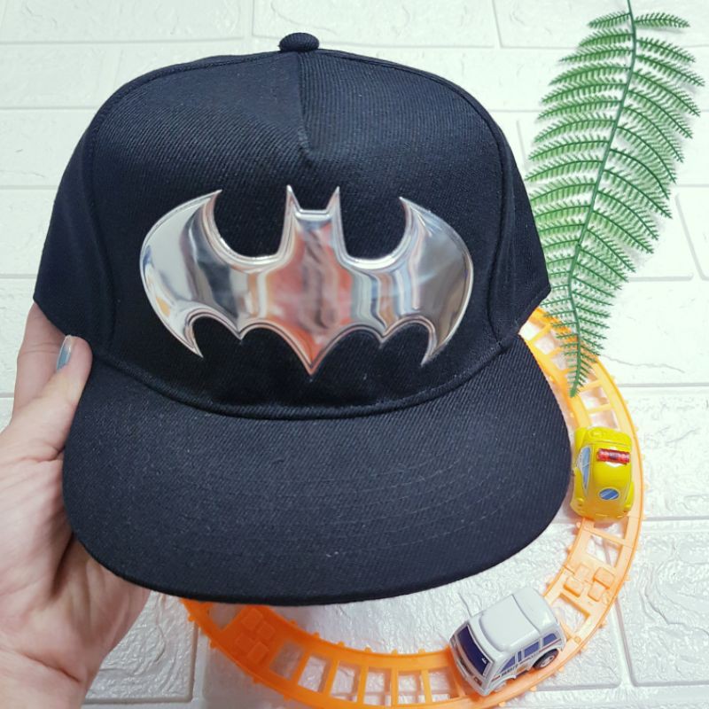 Mũ lưỡi trai 6-12y HM dư - Batman đen bóng.