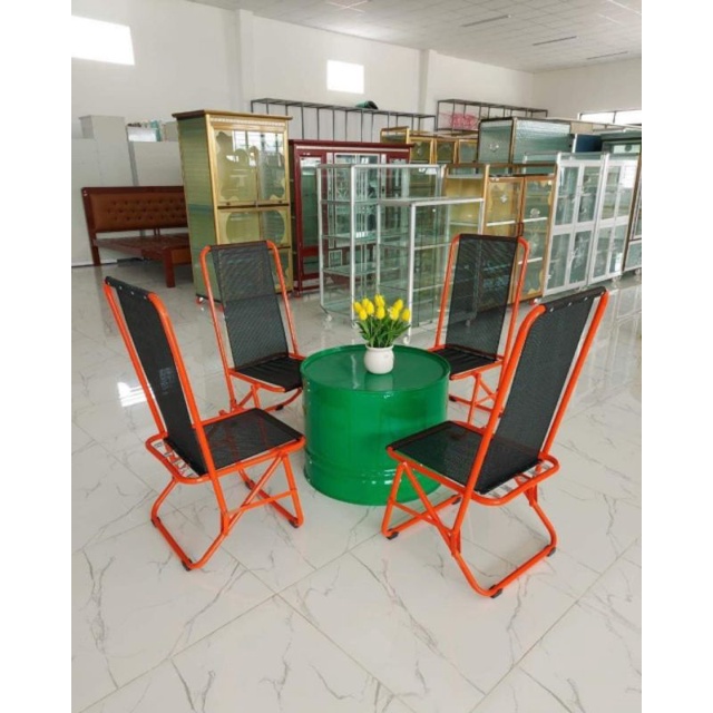 Bàn thùng phi cafe ngoài trời,bàn tròn thùng phuy sắt