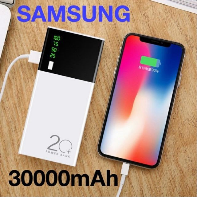 Sạc dự phòng 30000mAh 5 lõi  FREE SHIP  Pin dự phòng cao cấp, Sạc dự phòng 30000mah dung lượng lớn tặng cáp sạc nhanh