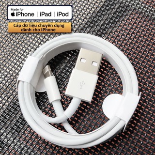 Cáp sạc iphone lightning chuẩn foxcom dùng cho các dòng iphone 5/6/7/8/x,xr bảo hành 12 tháng lightning 1m