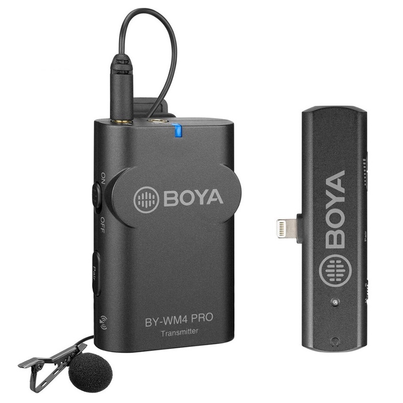 Micro thu âm không dây Boya BY-WM4 Pro K3, Cổng iPhone/iPad